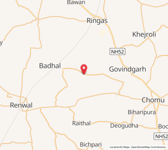 Map of Hastera, Rajasthan