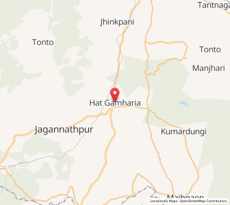 Map of Hat Gamaria, Jharkhand