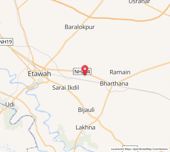 Map of Hathnauli, Uttar Pradesh