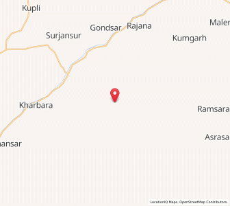 Map of Hathusar, Rajasthan