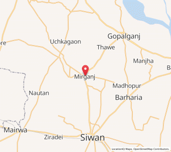 Map of Hathwa, Bihar