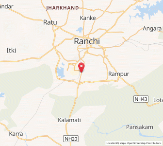 Map of Hatia, Jharkhand