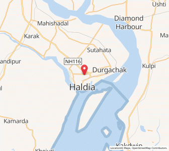 Map of Hatibara, West Bengal
