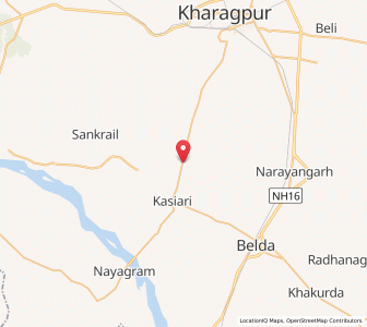 Map of Hatigeria, West Bengal