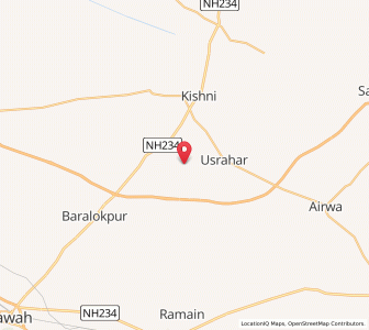 Map of Hatila, Uttar Pradesh