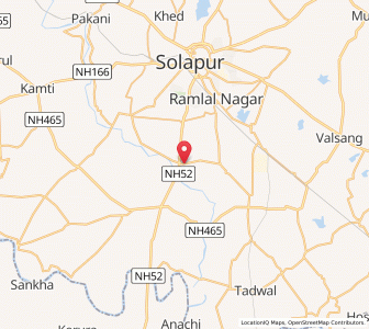 Map of Hattur, Maharashtra