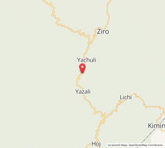Map of Hatu Yua, Arunachal Pradesh