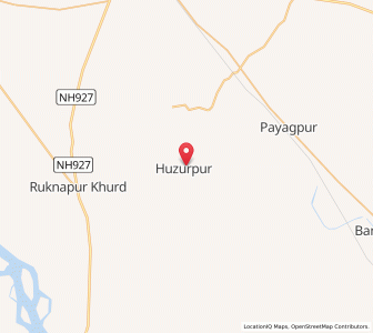 Map of Hazurpur, Madhya Pradesh