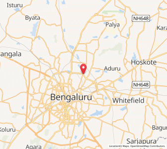 Map of HBR Layout 5th Block, Karnataka