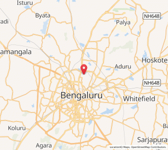 Map of Hebbal, Karnataka
