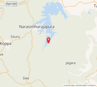 Map of Hebbe, Karnataka