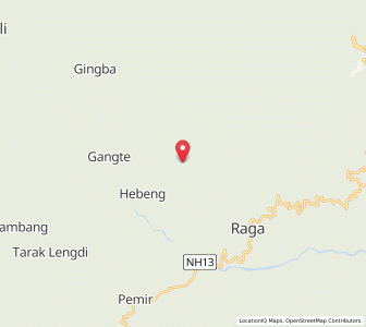 Map of Hebeng, Arunachal Pradesh