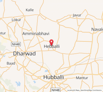 Map of Hebli, Karnataka