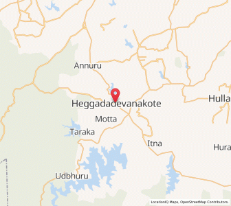 Map of Heggadadevankote, Karnataka