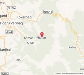 Map of Hera Ahlan, Kashmir