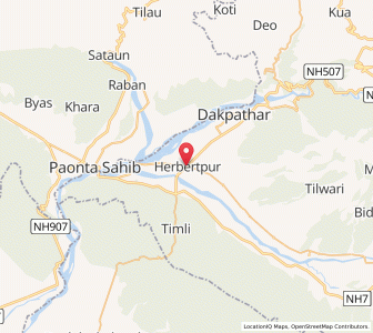 Map of Herbertpur, Uttarakhand