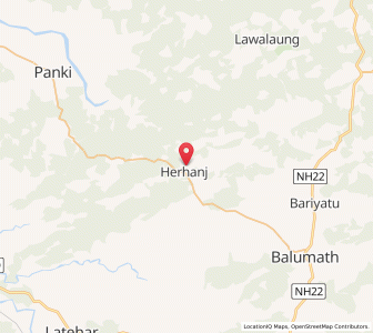Map of Herhanj, Jharkhand