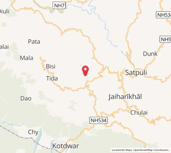 Map of Hilogi, Uttarakhand