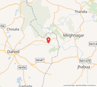 Map of Himala, Gujarat