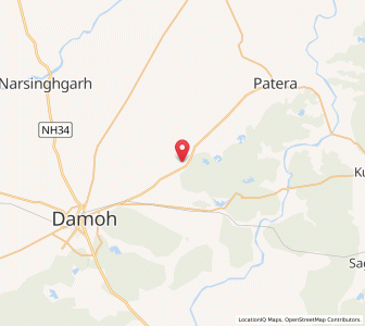 Map of Hindoria, Madhya Pradesh