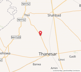 Map of Hinga Kheri, Haryana
