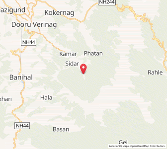 Map of Hingpur, Kashmir