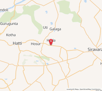 Map of Hira, Karnataka