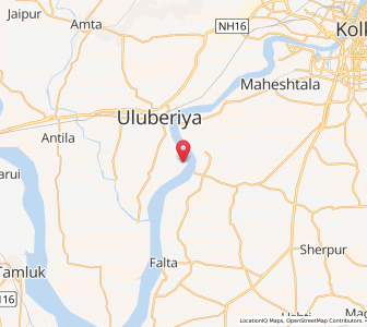 Map of Hiraganj, West Bengal