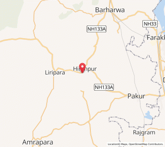 Map of Hiranpur, Jharkhand