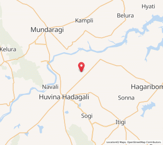 Map of Hire Mallanakere, Karnataka
