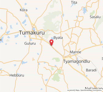 Map of Hirehalli, Karnataka