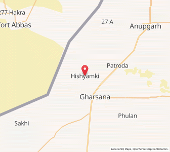 Map of Hisamki, Rajasthan