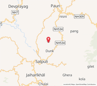 Map of Hitoli, Uttarakhand