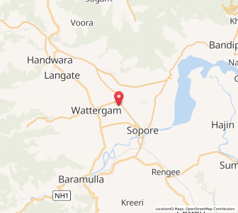 Map of Hiub Dangarpur, Kashmir