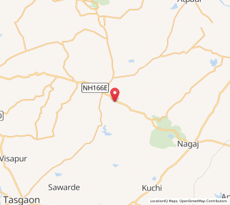 Map of Hivra, Maharashtra