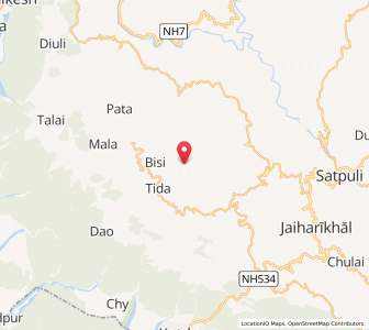 Map of Hiyunlag, Uttarakhand