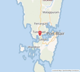 Map of Hobdaypur, Andaman and Nicobar Islands