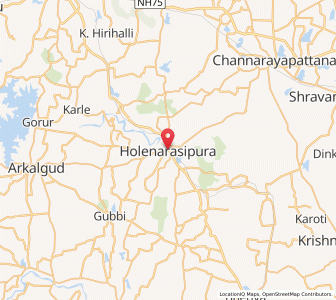 Map of Hole Narsipur, Karnataka