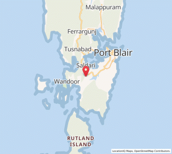 Map of Homfrayganj, Andaman and Nicobar Islands