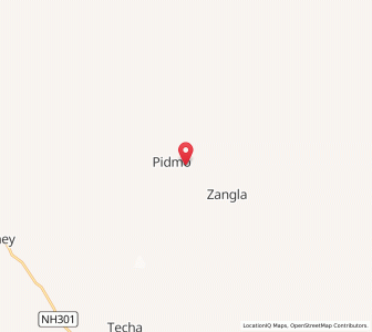 Map of Honia, Kashmir