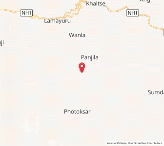 Map of Honupatta, Kashmir