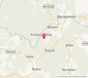 Map of Horomoto, Odisha