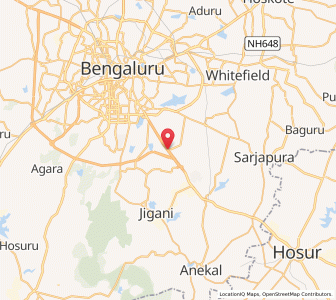 Map of Hosa Road, Karnataka