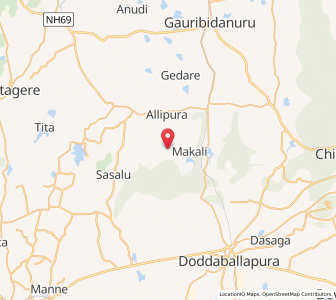 Map of Hoshalli, Karnataka