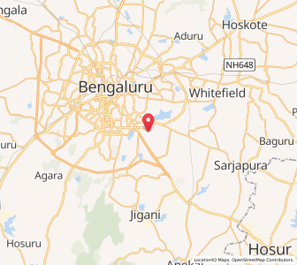 Map of HSR Club, Karnataka