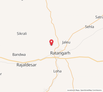 Map of Hudera, Rajasthan