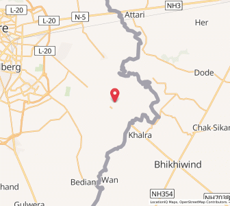 Map of Hudiara, Punjab