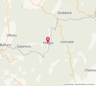 Map of Huggiyam, Manipur