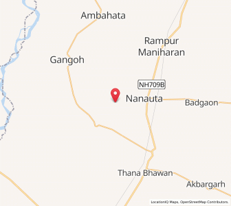 Map of Hulas, Uttar Pradesh