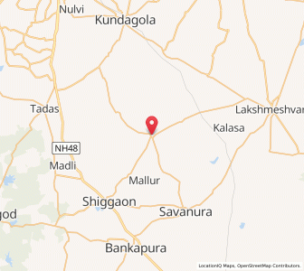 Map of Hulgur, Karnataka